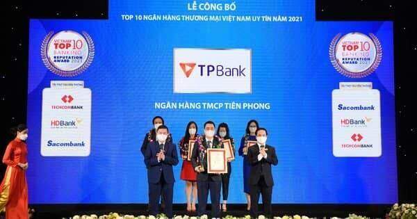TPBank lọt Top 10 ngân hàng thương mại Việt Nam uy tín