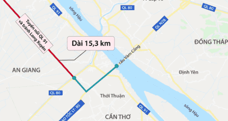 Dự án tuyến nối QL 91 và tuyến tránh Long Xuyên chọn thầu theo tiêu chí của ADB