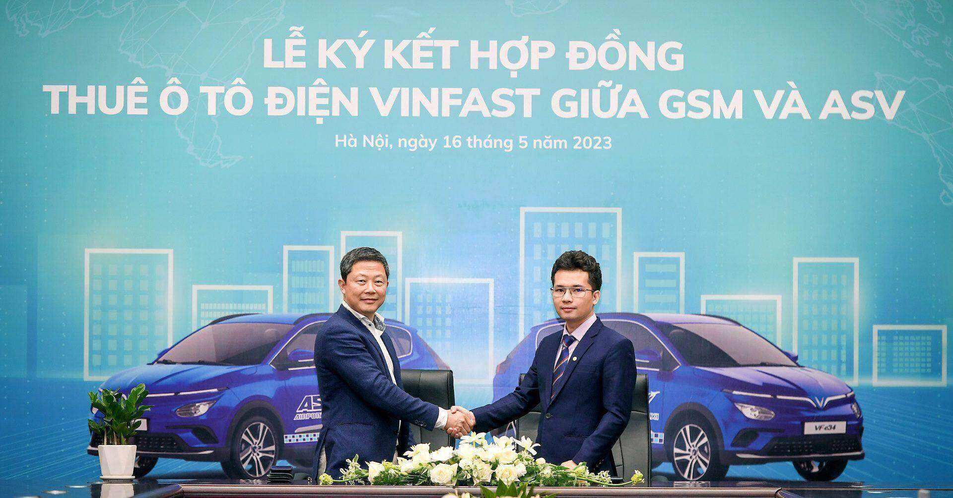 ASV Airports Taxi thuê 500 ô tô điện VinFast từ GSM