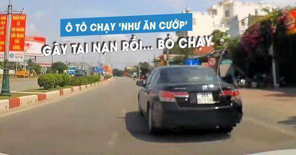 Ô tô Honda Accord chạy ‘như ăn cướp’, gây tai nạn trên quốc lộ rồi bỏ chạy