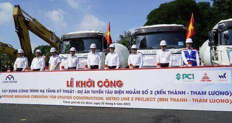 Khởi công hạng mục đầu tiên cho tuyến Metro số 2 Bến Thành -Tham Lương