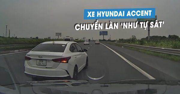 Ô tô Hyundai Accent chuyển làn ẩu, tạt đầu xe khác ‘như tự sát’ trên cao tốc