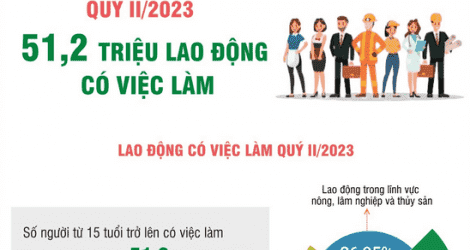 Cả nước ghi nhận 51,2 triệu lao động có việc làm