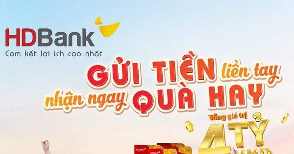 HDBank tặng gần 4 tỷ đồng cho khách hàng gửi tiết kiệm