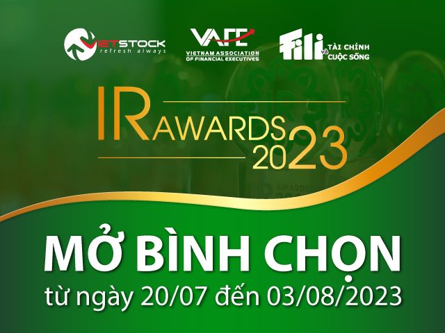 IR Awards 2023: Mở Bình chọn IR từ ngày 20/07