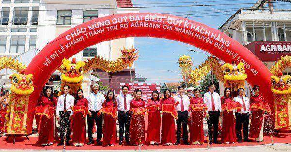 Khánh thành trụ sở làm việc Agribank Chi nhánh huyện Đức Huệ