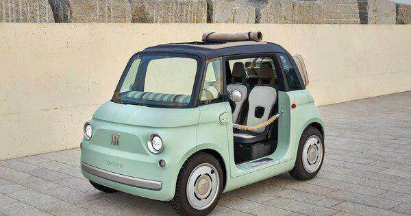Ô tô điện Fiat Topolino siêu nhỏ, ngắn hơn VinFast VF3