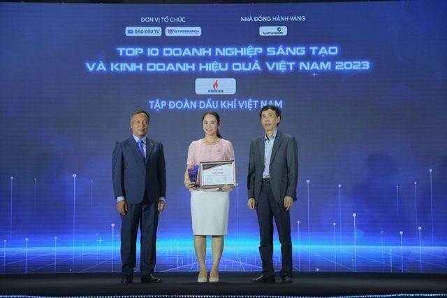 Petrovietnam cùng nhiều doanh nghiệp thành viên được vinh danh “Doanh nghiệp Sáng tạo và Kinh doanh hiệu quả Việt Nam năm 2023”