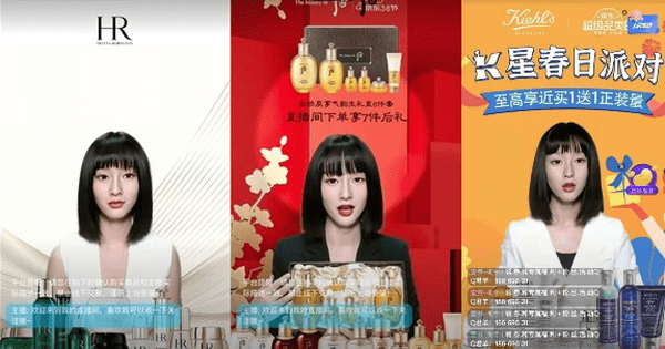 Trung Quốc dùng người mẫu AI livestream bán hàng