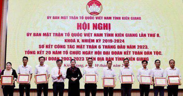 UBMT Tổ quốc Việt Nam tỉnh Kiên Giang: 20 năm