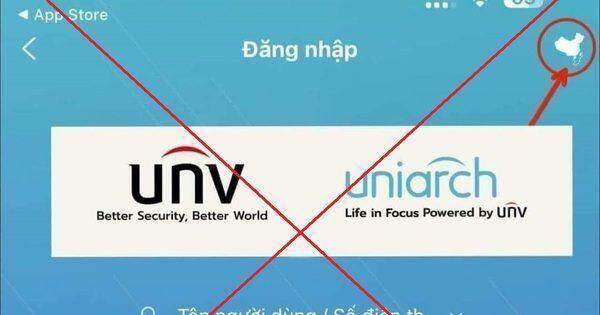 Ứng dụng xem camera của UNV hiển thị ‘đường lưỡi bò’