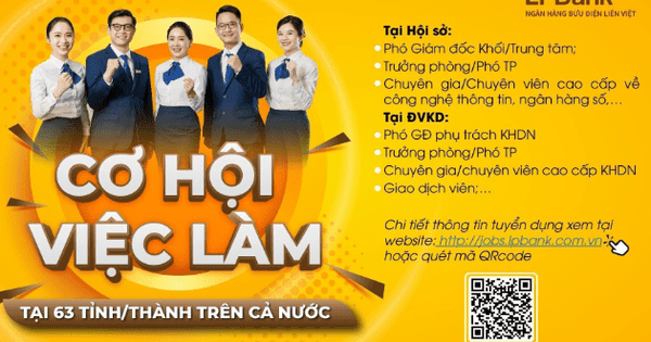Hàng ngàn cơ hội việc làm trải dài 63 tỉnh, thành với LPBank!