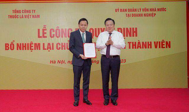 Bổ nhiệm lại Chủ tịch HĐTV Tổng công ty Thuốc lá Việt Nam Bổ nhiệm lại Chủ tịch HĐTV Tổng công ty Thuốc lá Việt Nam