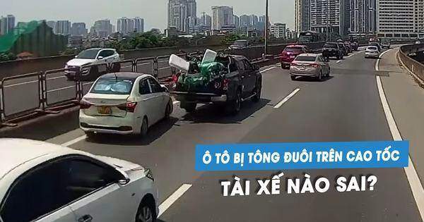 Xe sang Mercedes húc đuôi ‘xe cóc’ Hyundai Grand i10 trên cao tốc: Ai sai?