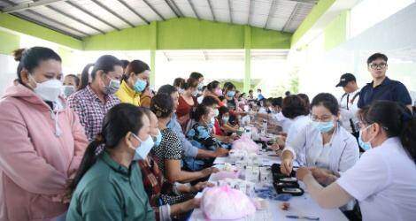 Khám bệnh, tư vấn sức khỏe, phát thuốc miễn phí cho 2.500 thanh niên công nhân