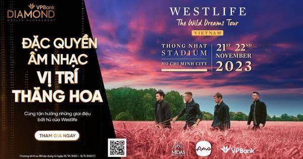 VPBank chiêu đãi 5.000 vé miễn phí đêm nhạc Westlife