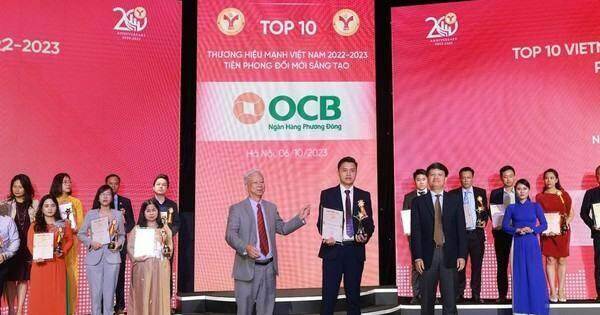 Tiên phong đổi mới sáng tạo, OCB lọt top 10 thương hiệu mạnh Việt Nam 2023