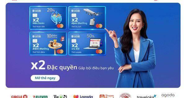 Bộ tứ thẻ tín dụng quyền lực nhân đôi lợi ích từ UOB