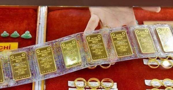 Giá vàng trong nước đồng loạt giảm mạnh