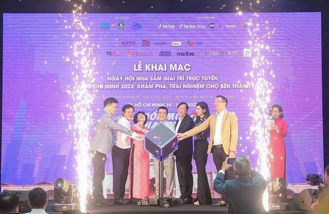 Khai mạc ngày hội mua sắm, giải trí trực tuyến TP.HCM 2023 – Chợ di sản Bến Thành