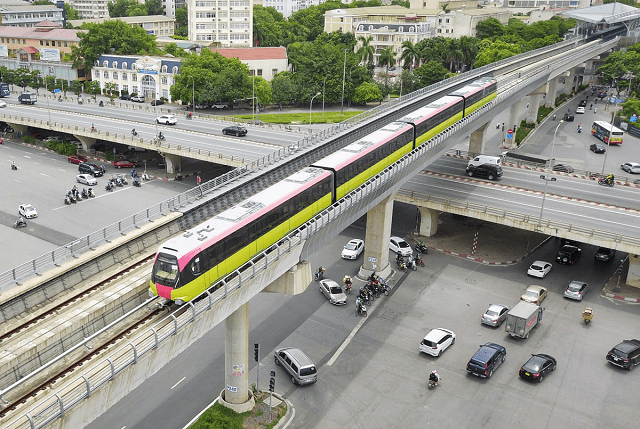 Tháng 6/2024, vận hành thương mại đoạn trên cao tuyến Nhổn – Ga Hà Nội 