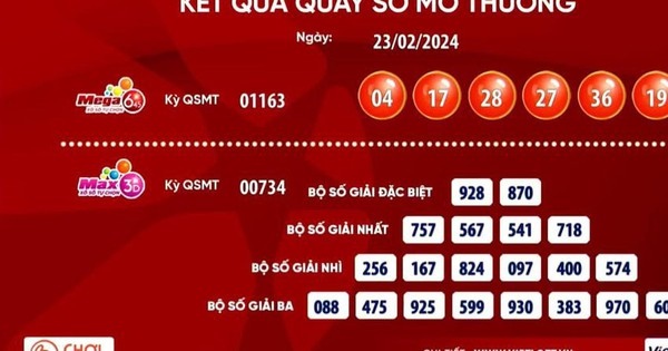 Vé số Vietlott bán qua Vinaphone trúng giải Jackpot Vé số Vietlott bán qua Vinaphone trúng giải Jackpot