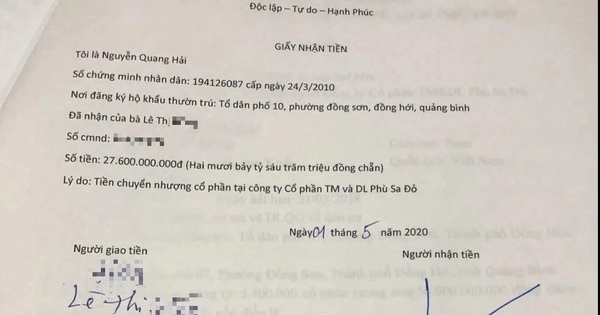 Quảng Bình: Chủ tịch Công ty Phù Sa Đỏ bán “khống” cổ phần, chiếm đoạt tiền tỉ?