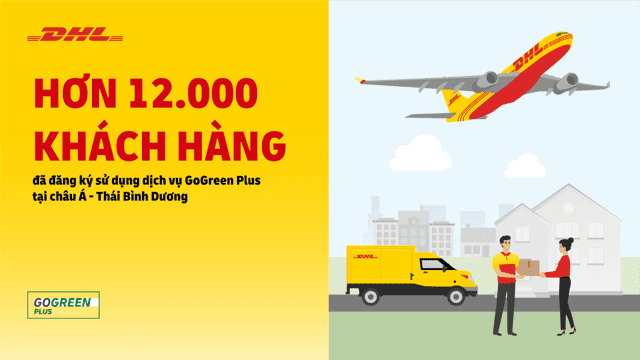 GoGreen Plus của DHL Express đã hỗ trợ hơn 12.000 khách hàng tại châu Á Thái Bình Dương trong lĩnh vực logistics bền vững GoGreen Plus của DHL Express đã hỗ trợ hơn 12.000 khách hàng tại châu Á Thái Bình Dương trong lĩnh vực logistics bền vững