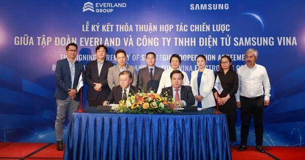 Tập đoàn Everland và Samsung Vina ký kết Thỏa thuận hợp tác chiến lược toàn diện Tập đoàn Everland và Samsung Vina ký kết Thỏa thuận hợp tác chiến lược toàn diện