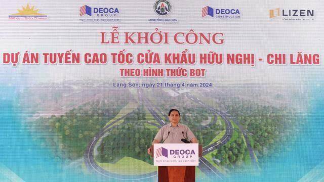 Thủ tướng phát lệnh khởi công Dự án PPP cao tốc Hữu Nghị – Chi Lăng