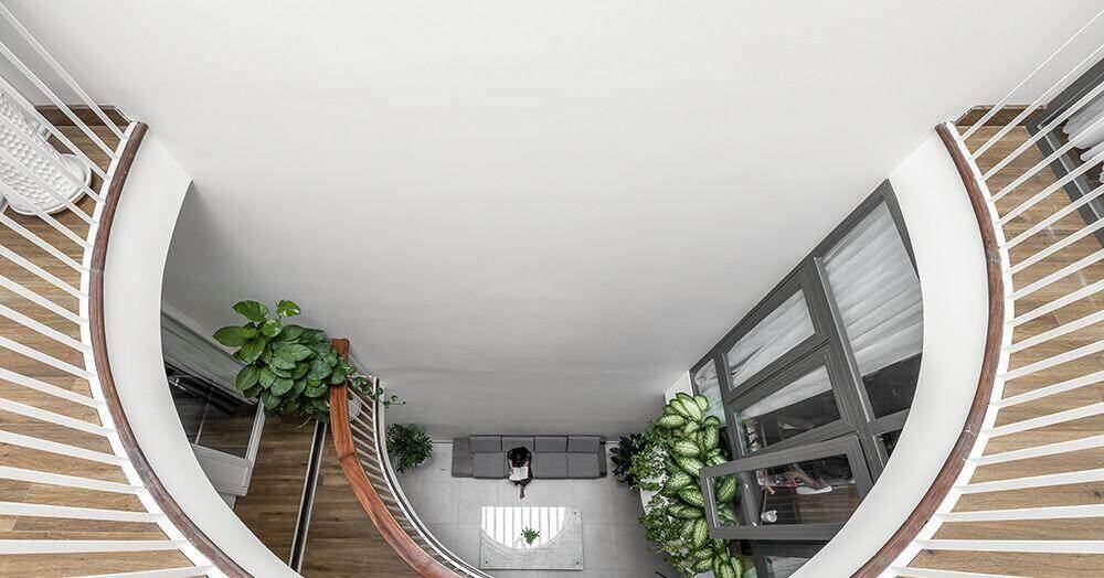 Ấn tượng với thiết kế nhà phố 5 tầng luôn thoáng mát 
