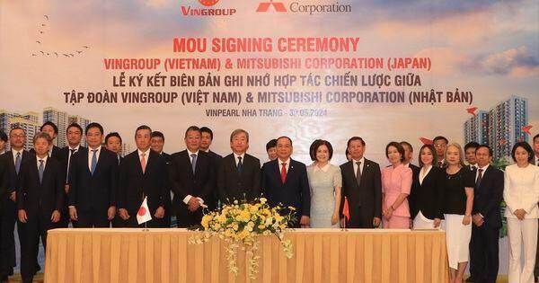 Vingroup và Mitsubishi Corporation ký biên bản ghi nhớ hợp tác chiến lược toàn diện Vingroup và Mitsubishi Corporation ký biên bản ghi nhớ hợp tác chiến lược toàn diện