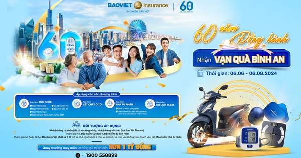 Bảo hiểm Bảo Việt tung khuyến mại hè lớn nhất năm mừng 60 năm thành lập