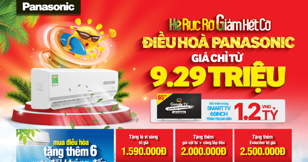 Hè rực rỡ, mua điều hòa Panasonic tại MediaMart giảm hết cỡ