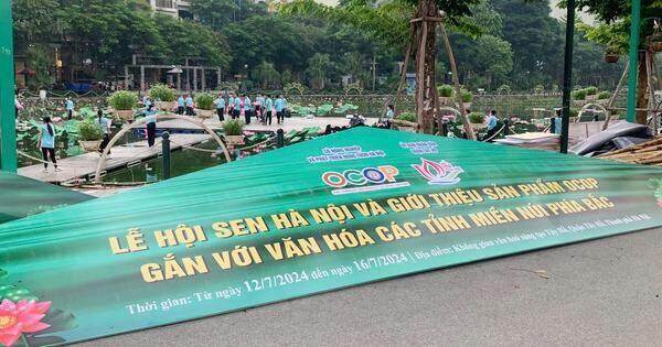 Gói thầu Lễ hội sen Hà Nội bất ngờ bị hủy trước ngày tổ chức