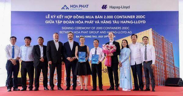 Hòa Phát cung cấp container ‘Made in Vietnam’ cho Hãng tàu Hapag-Lloyd Hòa Phát cung cấp container ‘Made in Vietnam’ cho Hãng tàu Hapag-Lloyd