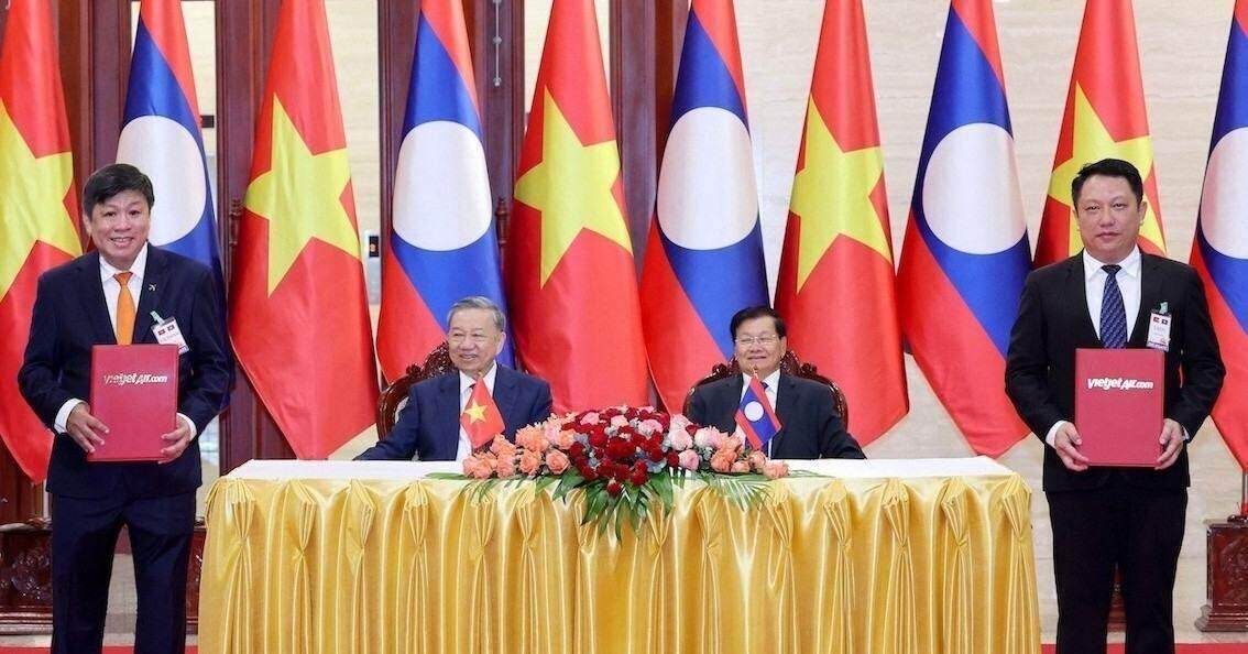Vietjet tăng cường kết nối vận tải hàng không tại Lào