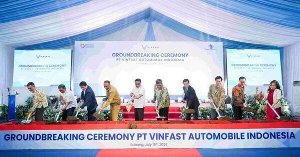 VinFast động thổ nhà máy lắp ráp xe điện 200 triệu USD tại Indonesia VinFast động thổ nhà máy lắp ráp xe điện 200 triệu USD tại Indonesia