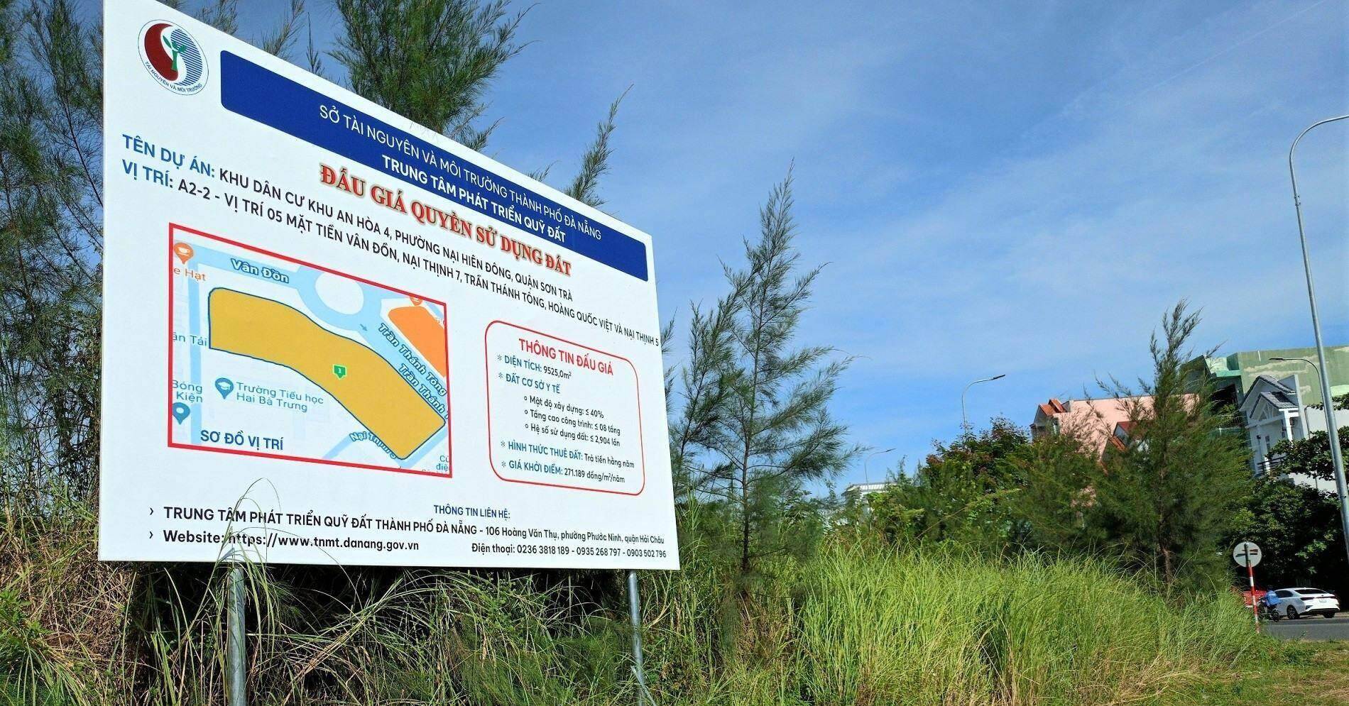 Đà Nẵng đấu giá cho thuê nhiều khu đất lớn, có lô 5 mặt tiền Đà Nẵng đấu giá cho thuê nhiều khu đất lớn, có lô 5 mặt tiền