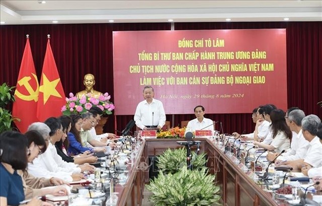 Top leader asks diplomatic sector to detect opportunities for national development