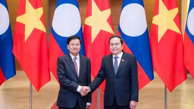 Chủ tịch Quốc hội Trần Thanh Mẫn hội kiến Tổng Bí thư, Chủ tịch nước Lào Thongloun Sisoulith