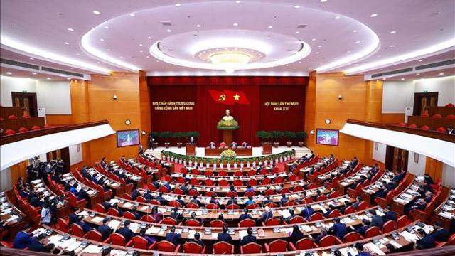Ngày làm việc thứ hai của Hội nghị Trung ương 10 khoá XIII Ngày làm việc thứ hai của Hội nghị Trung ương 10 khoá XIII