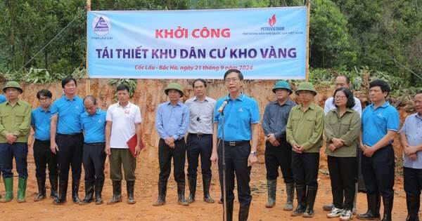 Petrovietnam tái thiết toàn bộ khu dân cư thôn Kho Vàng, hoàn thành trong 100 ngày Petrovietnam tái thiết toàn bộ khu dân cư thôn Kho Vàng, hoàn thành trong 100 ngày
