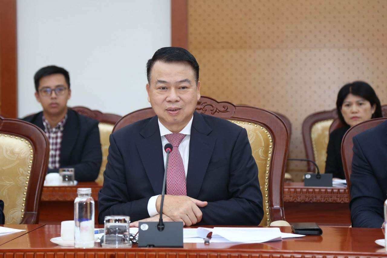 Thứ trưởng Nguyễn Đức Chi tiếp Phó Chủ tịch JFSA Kawasaki Satoru Thứ trưởng Nguyễn Đức Chi tiếp Phó Chủ tịch JFSA Kawasaki Satoru