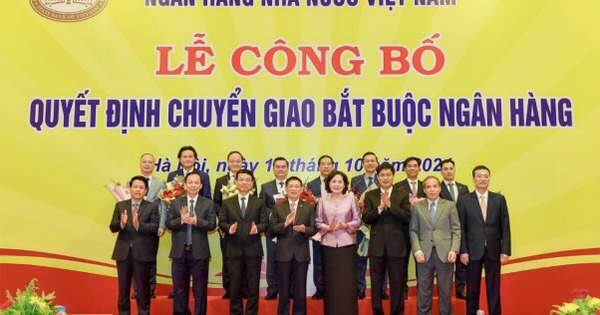 Công bố quyết định chuyển giao bắt buộc 2 ngân hàng