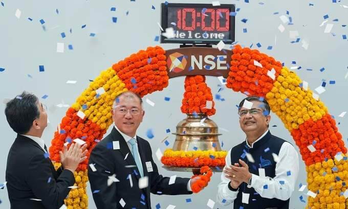 Hyundai Motor India drops 6% in debut after country’s biggest IPO