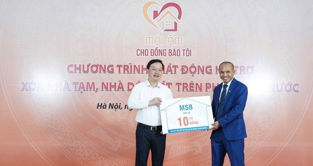 MSB góp 10 tỷ đồng chung tay xóa nhà tạm, nhà dột nát cho người nghèo