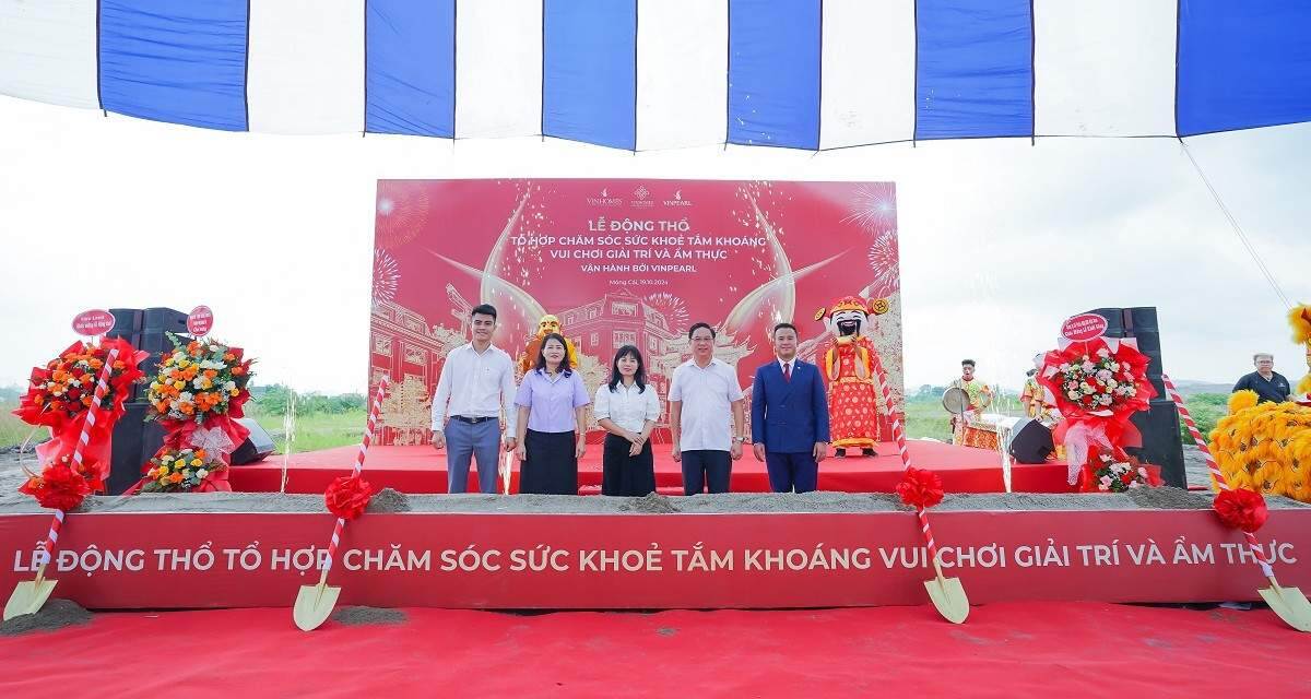Vinhomes động thổ tổ hợp chăm sóc sức khỏe tắm khoáng, giải trí ở Quảng Ninh