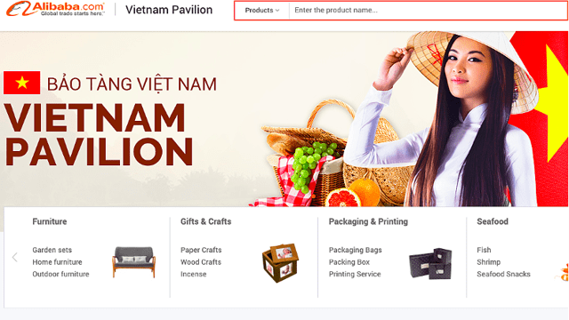 Giới thiệu “Gian hàng Quốc gia Việt Nam – Vietnam Pavilion” trên nền tảng thương mại điện tử Alibaba