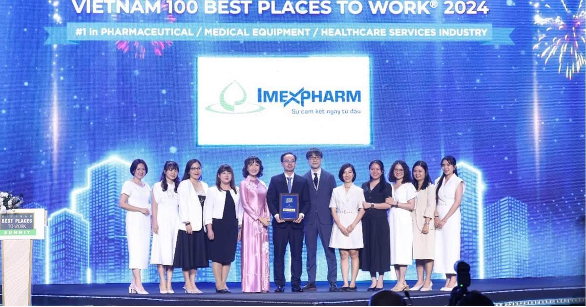Imexpharm dẫn đầu về môi trường làm việc tốt nhất Việt Nam 2024